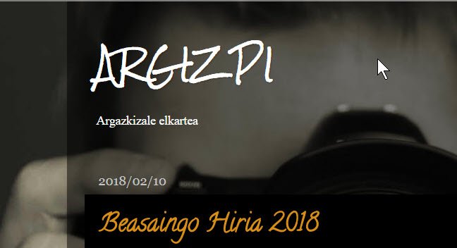 Convocado Concurso Beasaingo Hiria 2018